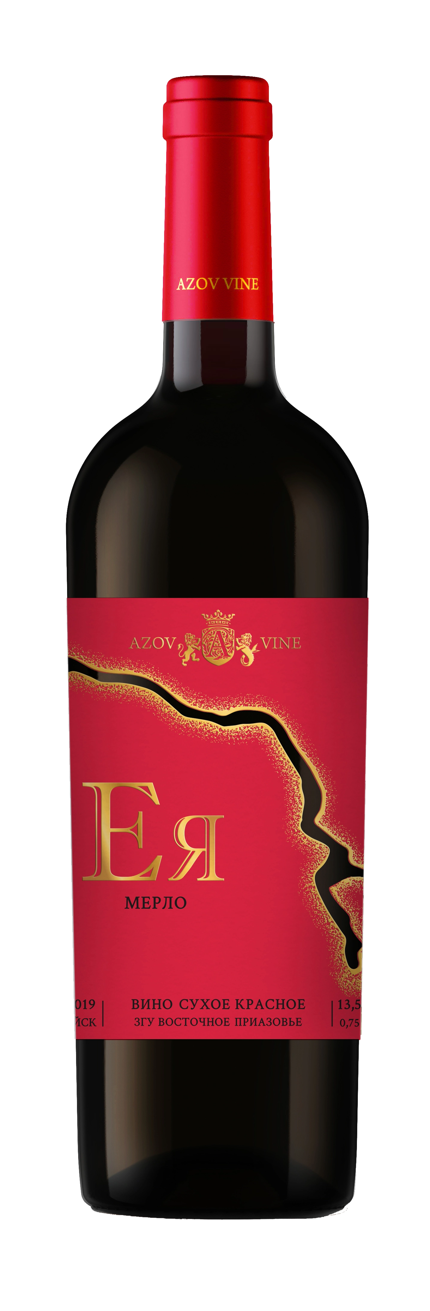Вино Азов Вайн  Ея Мерло 750 мл