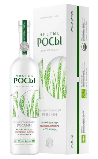 Водка Чистые Росы  Юбилейный Выпуск  2014 в подарочной упаковке  700 мл
