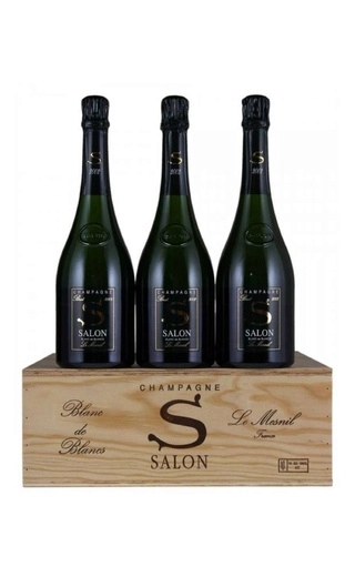 Шампанское Salon Сhampagne Le Mesnil Blanc de Blancs  2013  gift box 3 х 750 мл  12%