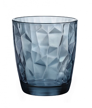 Набор Bormioli Diamond Water Ocean Blue Set of 3 pcs  Бормиоли Даймонд Вода Голубой набор 3 шт х 300  мл