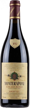 Вино Monteraponi Baron'Ugo Chianti Classico DOCG Барон'Уго Кьянти Классико 2012 750 мл