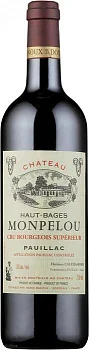 Вино Chateau Haut-Bages Monpelou Pauillac AOC  2014 375 мл
