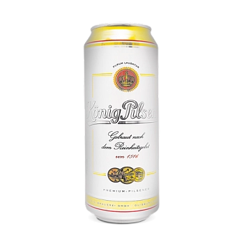 ПИВО KÖNIG PILSENER  КЁНИГ ПИЛСНЕР  ж/б 500 мл