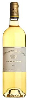 Вино Les Carmes de Rieussec Sauternes AOC  2018 750 мл