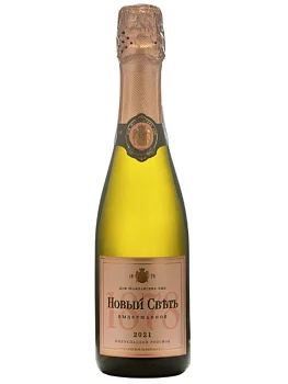 Игристое вино  Новый Свет  полусладкое розовое   375 мл  13%