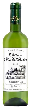 Вино SARL "EUROVINS", CHATEAU LE PIN D'AMBERT BLANC, САРЛ "ЕВРОВИН", ШАТО ЛЁ ПЕН Д'АМБЕР БЛАНК, 2015 0,75
