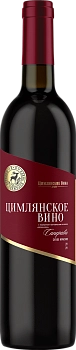 Вино Цимлянское  Российское красное  сухое 750 мл