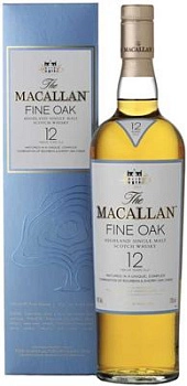 Виски Macallan Fine Oak 12 Years Old Макаллан Файн Ок 12 лет в подарочной упаковке  700 мл