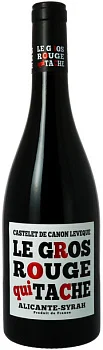 Вино Vignobles Vellas  Le Gros Rouge qui Tache  Pays d'Herault IGP   Ле Гро Руж кюи Таш  750 мл