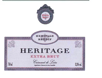 Вино игристое  Heritage Cremant de Loire Extra Brut AOC  750 мл