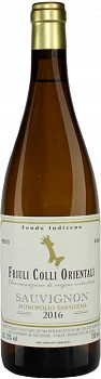 Вино Nec-Otium Monopolio SanSerena Sauvignon Blanc Friuli Colli Orientali DOC Нек-Отиум Монополио СанСерена Совиньон Блан Фриули Колли Ориентали 2016 750 мл