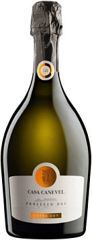 Игристое вино  Casa Canevel Prosecco Extra Dry    750 мл