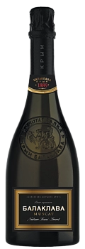 Игристое вино Балаклава Мускат белое полусладкое 750 мл 11,5 %