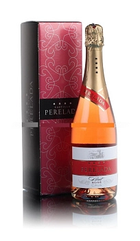 Игристое вино Cavas del Castillo de Perelada Cava Brut Rosado  750 мл gift box