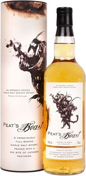 Виски Peat's Beast  Single Malt   in tube 700 мл