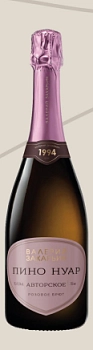 Игристое вино  Валерия Захарьина  Авторское  Пино  Нуар розовое  брют  750 мл 11%