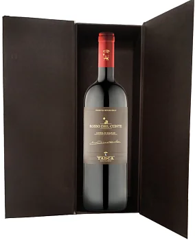 Вино Conte Tasca d'Almerita Rosso del Conte Contea Sclafani DOC (gift box)  2015 750 мл
