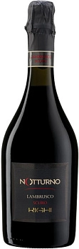 Игристое вино красное  Righi   Noturno  Scuro Lambrusco  Emilia IGT   750 мл