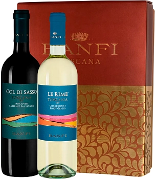 Вино Набор Banfi Col di Sasso+Le Rime  Набор вин Банфи: Коль ди Сассо + ЛеРиме  2018