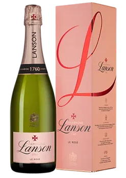 Шампанское  Lanson Le Rose Brut в подарочной коробке 750 мл 12,5%