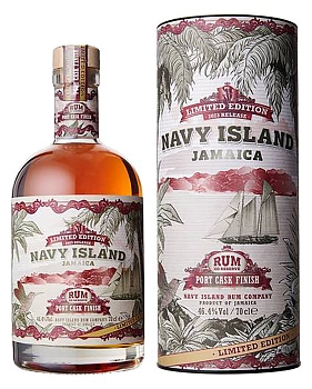 Ром  Navy Island Jamaica Rum Port Cask Finish  gift box   700 мл  46,4 %