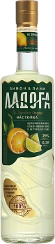 Настойка Ладога Лимон и Лайм сладкая  500 мл