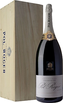 Шампанское Pol Roger  Brut Reserve  wooden boxx 3000 мл