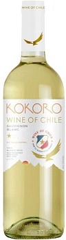 Вино Kokoro Sauvignon Blanc Seco Valle Central DO Кокоро Совиньон Блан сухое 2021 750 мл