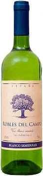 Вино Vina Ginesa Reservas Robles del Campo  Blanco Semidulce  Роблес дель Кампо белое полусладкое 750 мл