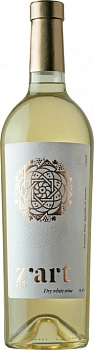 Вино Z'art  White Dry  З'арт  белое  сухое  2019  750 мл