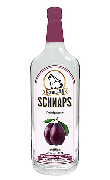 Шнапс Schnee Jager Schnaps Zwetschgenwasser Шнее Егер шнапс Слива 700 мл