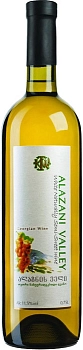 Вино Алазанская Долина  Кахетинское традиционное виноделие белое полусладкое 2022  750 мл  11,5%