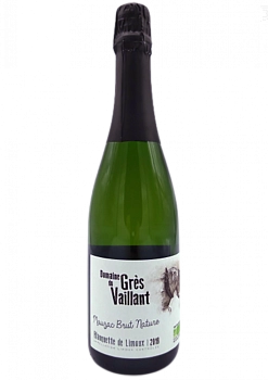 Игристое вино  Domaine du Gres Vaillant Mauzac Brut Nature Blanquette de Limoux 2019 750 мл  12,5 %