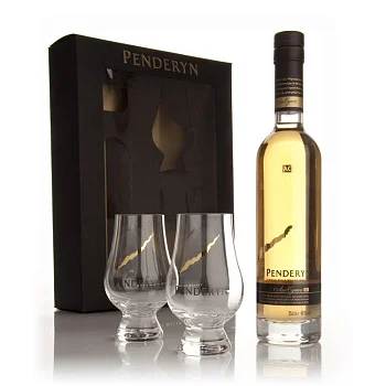Виски Penderyn Madeira Finish gift box 700 мл Пендерин Мадейра Финиш в подарочной коробке 700 мл с бокалами  46 %