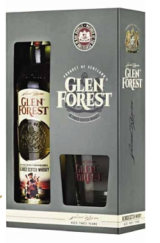 Виски  Glen Forest  in gift box with 2 glasses 700 мл  40 %