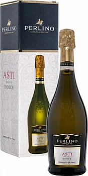 Игристое вино Perlino  Asti DOCG  gift box   750 мл