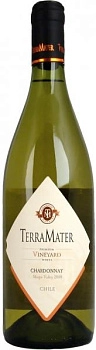 Вино TerraMater,  TerraMater Vineyard  Chardonnay ТерраМатер Виньярд  Шардонне 2015 750 мл
