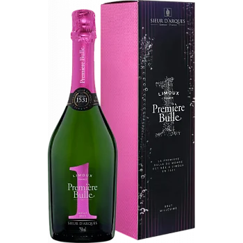 Вино игристое Première Bulle Brut Blanquette de Limoux  gift box  750 мл