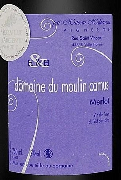 Вино Domaine du Moulin Camus  Merlot   2015  1500  мл