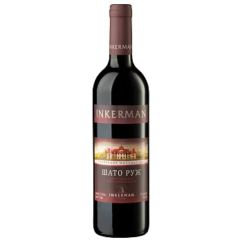 Вино  Инкерман Шато Руж Молодая коллекция красное полусухое 700 мл
