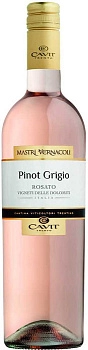 Вино Mastri Vernacoli Pinot Grigio  Rosato  Мастри Вернаколи Пино Гриджио  Розато 2021 750 мл