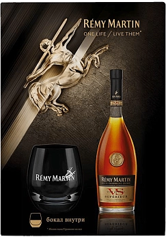 Коньяк Remy Martin VS Реми Мартан VS подарочная упаковка с двумя бокалами 700 мл