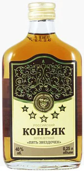 Коньяк Татспиртпром, Российский Пять звездочек 250 мл