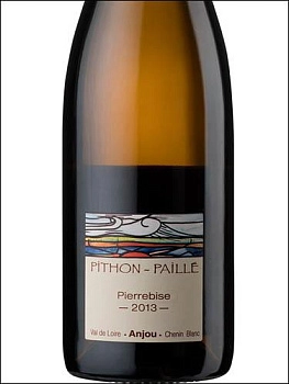 Вино Pithon-Paille  Pierrebise Chenin Blanc Anjou AOC  Питон-Пайе Пьербиз Шенен Блан Анжу  2013  750 мл