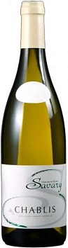 Вино Savary  Chablis   Савари  Шабли 2018 375 мл