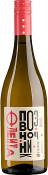Вино Бурлюк  Флейта-Позвоночник Мускат Рислинг белое сухое 750 мл 11%