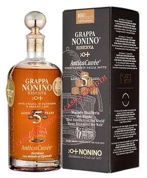 Граппа Grappa Nonino Riserva Antica Cuvee Cask Strength gift box  2015  700 мл