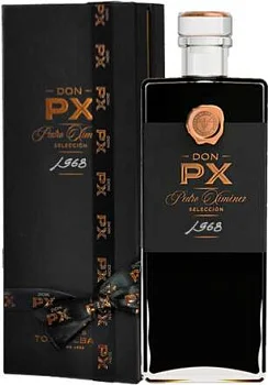Вино ликерное сладкое Montilla-Moriles DO Don PX Pedro Ximenez Seleccion 1968 gift box  200 мл