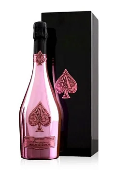 Шампанское Armand de Brignac Rose Brut wooden box Арман де Бриньяк Розе Брют в деревянной коробке 750 мл