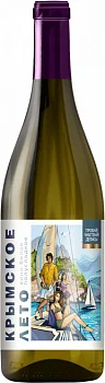 Вино Крымское Лето  Яхтинг  белое полусладкое  750 мл